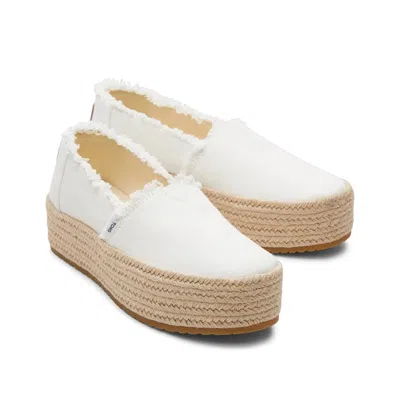 Toms Valencia Espadrille Slipon In White