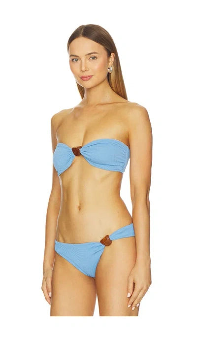 F E L L A Eli Bikini Top In Blue