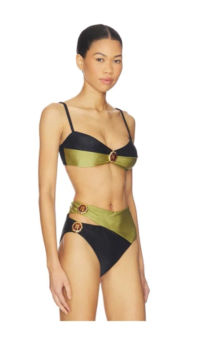 Patbo Gemstone-detail Balconette Bikini Top In Multi