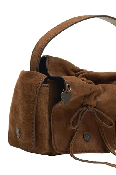 Acne Studios Multipocket Suede Shoulder Bag