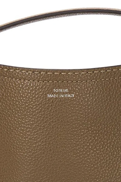 Totême T-lock Grained Leather Top Handle Bag In Brown