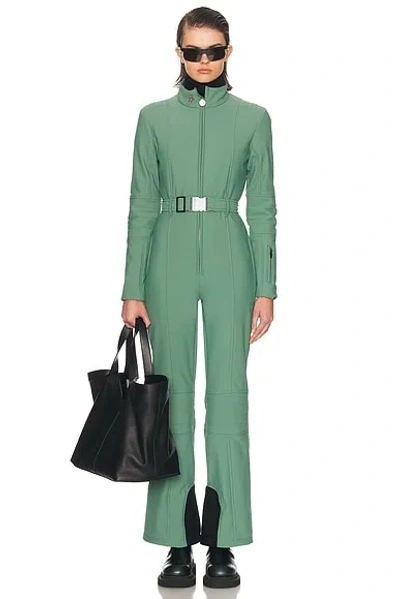 Perfect Moment Jg Stretch-nylon Ski Suit In Green