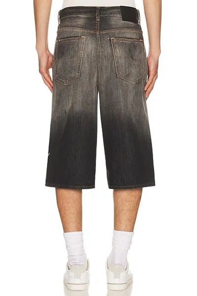 Acne Studios Judda Black Trafalgar Denim Short In Black