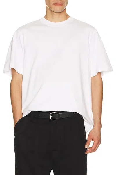 Agolde Asha Mock Neck Tee In White