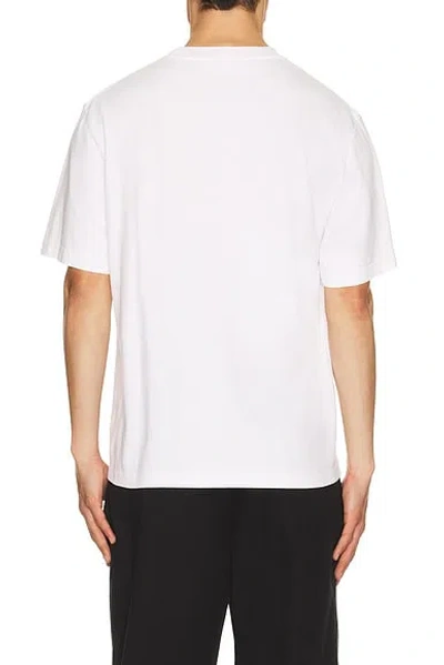 Agolde Asha Mock Neck Tee In White