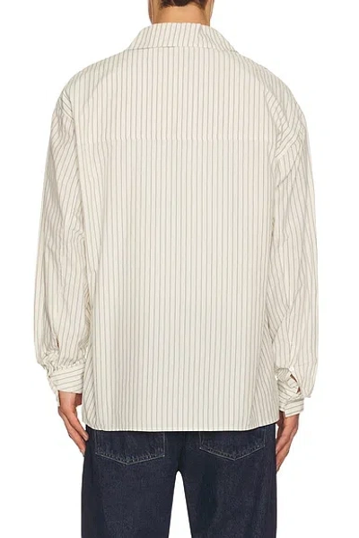 Agolde Aurel Striped Cotton-poplin Shirt