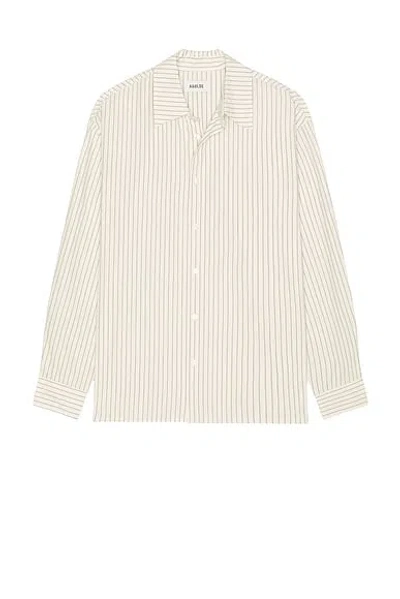 Agolde Aurel Striped Cotton-poplin Shirt