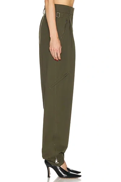 Givenchy Embroidered-logo Cargo Trousers In Green