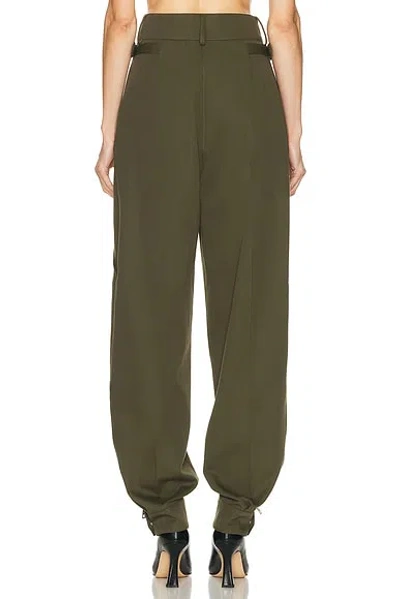 Givenchy Embroidered-logo Cargo Trousers In Green