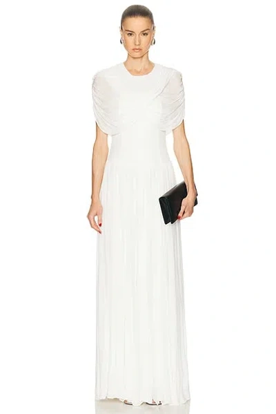 Simkhai Women's Nancie Draped Jersey Cape Midi Maxi Dress In Ivory In White