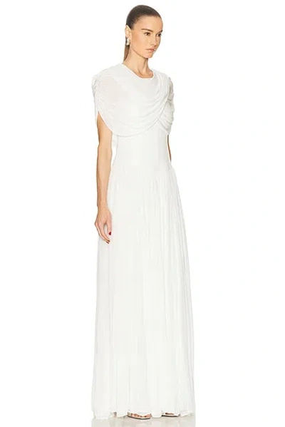 Simkhai Women's Nancie Draped Jersey Cape Midi Maxi Dress In Ivory In White