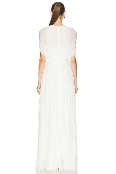 Simkhai Women's Nancie Draped Jersey Cape Midi Maxi Dress In Ivory In White