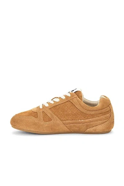 Isabel Marant Senny Perforated Suede Sneakers In Brown
