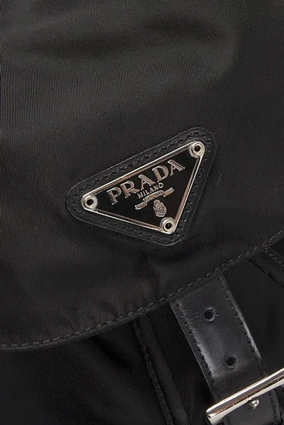 Pre-owned Prada Tessuto Backpack In Black