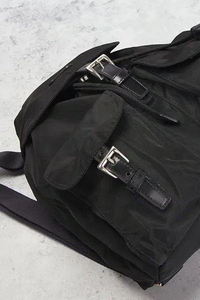 Pre-owned Prada Tessuto Backpack In Black