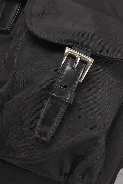 Pre-owned Prada Tessuto Backpack In Black