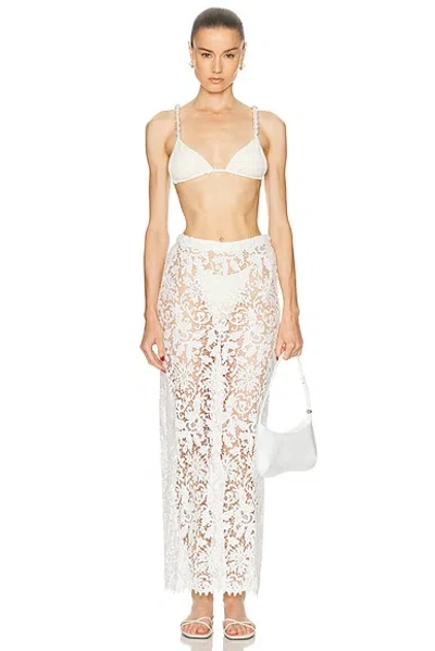 La Porte Luxe Kendall Bikini Top In White