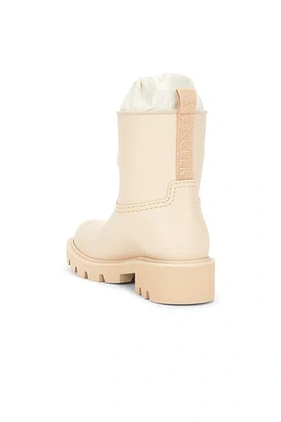 Moncler Kickstream Drawstring Logo-patch Rain Boots In Neutral