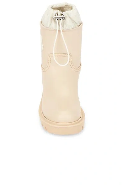 Moncler Kickstream Drawstring Logo-patch Rain Boots In Neutral