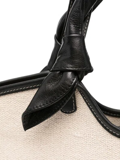 Hereu Compact And Stylish Canvas Tote In Black