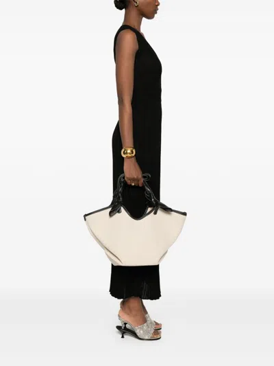 Hereu Compact And Stylish Canvas Tote In Black