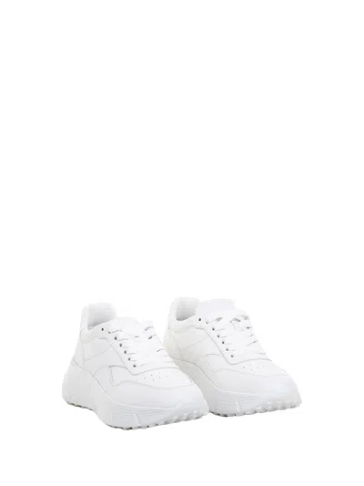 Hogan Hi-fi Platform Leather Sneaker In White
