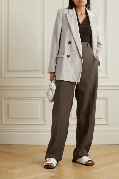 Brunello Cucinelli Double-breasted Blazer In White