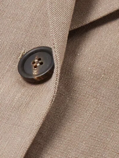 Brunello Cucinelli Long-sleeved Suit Coat In Nude