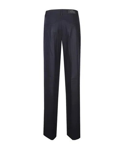 Iceberg Pleated Zipper Casual Pants In Blue