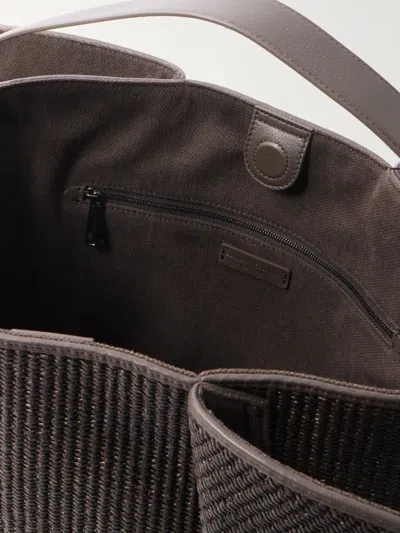 Brunello Cucinelli Single Handle Tote Bag In Brown