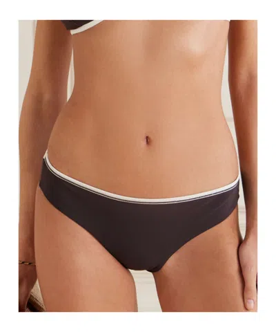 Brunello Cucinelli Triangle Bikini Briefs In Brown