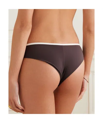 Brunello Cucinelli Triangle Bikini Briefs In Brown