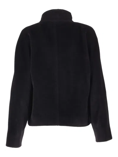 Max Mara Caladio Buttoned Jacket In Black