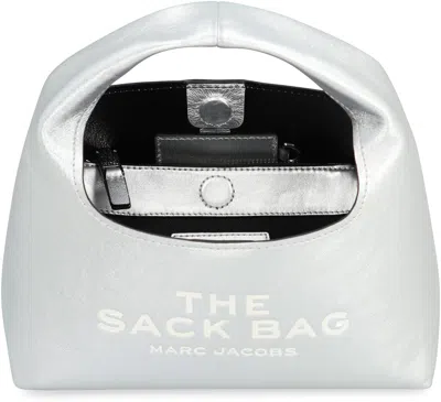 Marc Jacobs The Mini Leather Sack Bag In Silver
