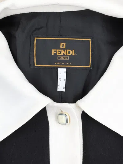 Pre-owned Fendi Pocket Button Jacket In Black