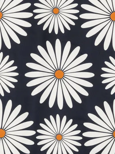 Sandro プリント シルクスカーフ In Blue