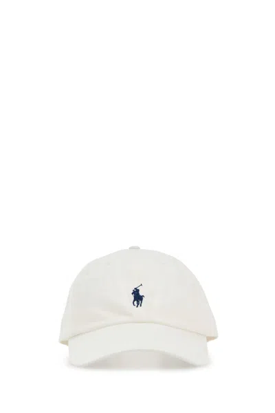 Polo Ralph Lauren White Cotton Baseball Cap In White
