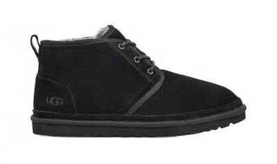 Ugg Suede Neumel Lace-up Boots In Black