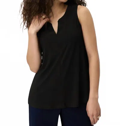 Joseph Ribkoff Notch Neck Tank Top In Black | ModeSens