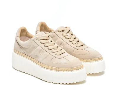 Hogan Platform Sneakers In Nude
