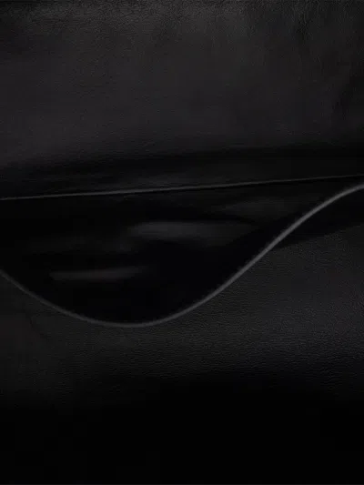 Prada Womens Black Tumulte Branded Leather Shoulder Bag In Black