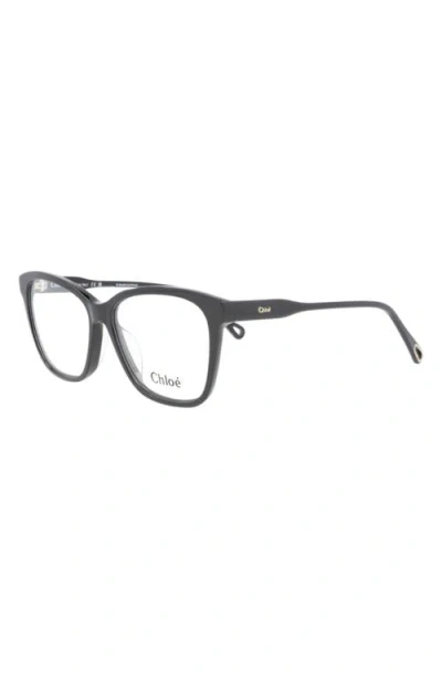 Chloé 55mm Square Optical Frames In Black