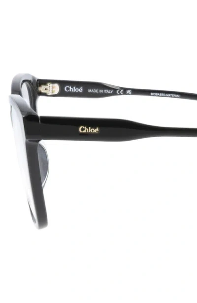 Chloé 55mm Square Optical Frames In Black