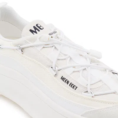 Moon Boot Chunky Platform Sneakers Featuring Logo Inserts In White