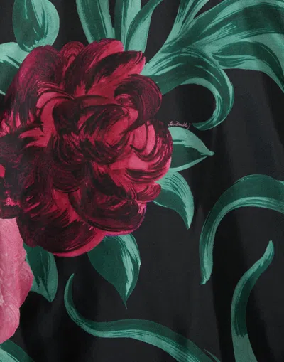 La Doublej Make An Exit Floral-print Silk-twill Blouse In Multi