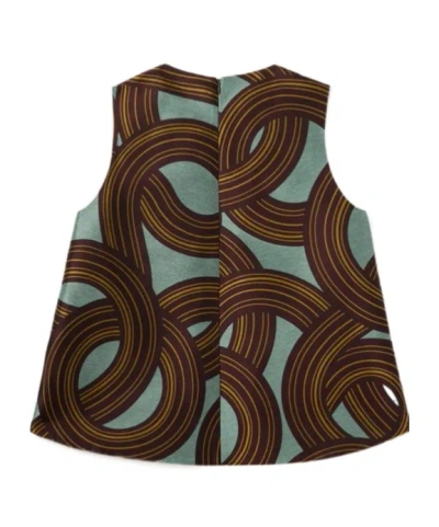 La Doublej Sleeveless Halter Top With Back Zipper Closure In Brown