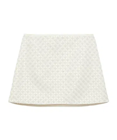 Dorothee Schumacher Sequin Embellished Mini-skirt In Duchesse In Neutral