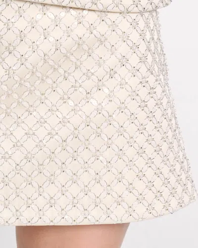 Dorothee Schumacher Sequin Embellished Mini-skirt In Duchesse In Neutral