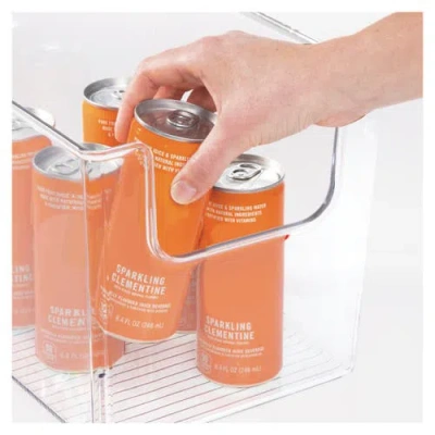 Mdesign Kitchen Plastic Storage Organizer Bin With Open Front In Transparent