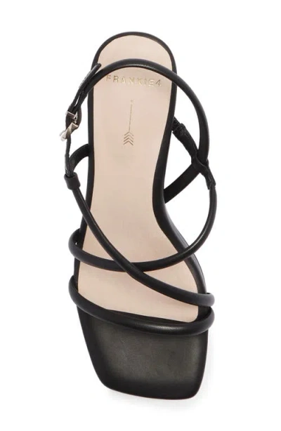 Frankie4 Giselle Ankle Strap Slide Sandal In Black